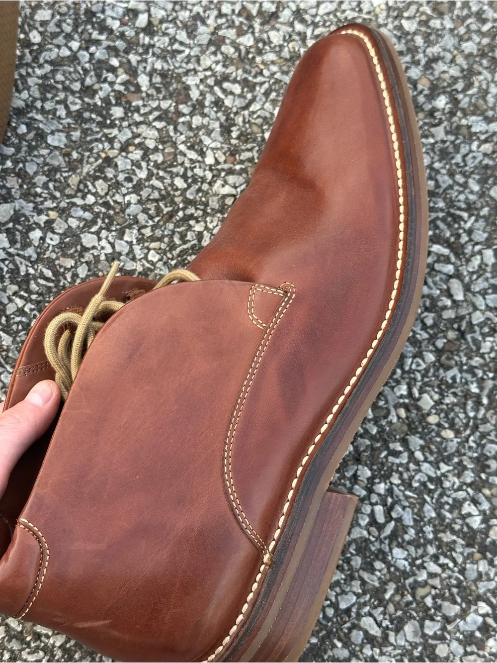 Cole Haan Men's Brown Leather Chukka Boots - Classic Casual Dress Shoe Size 11